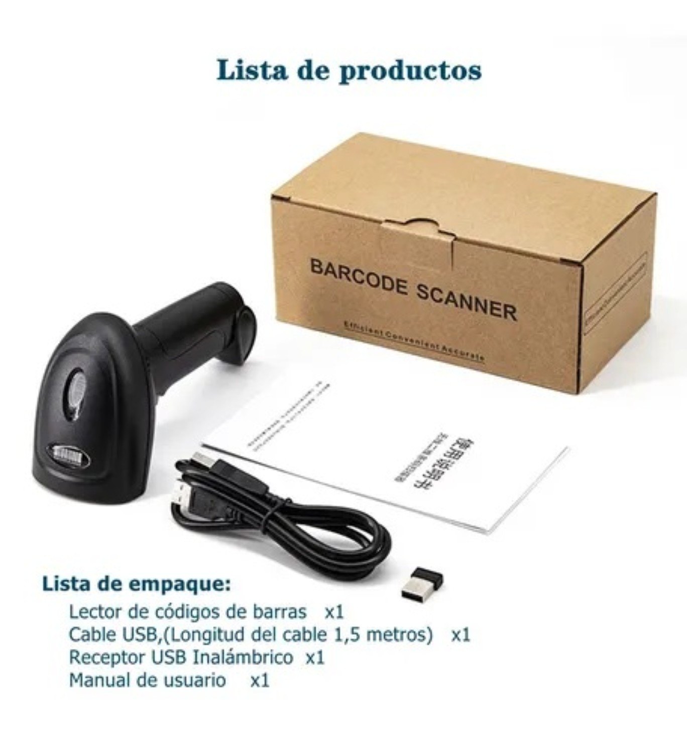 Lector de codigo de barra alambrico