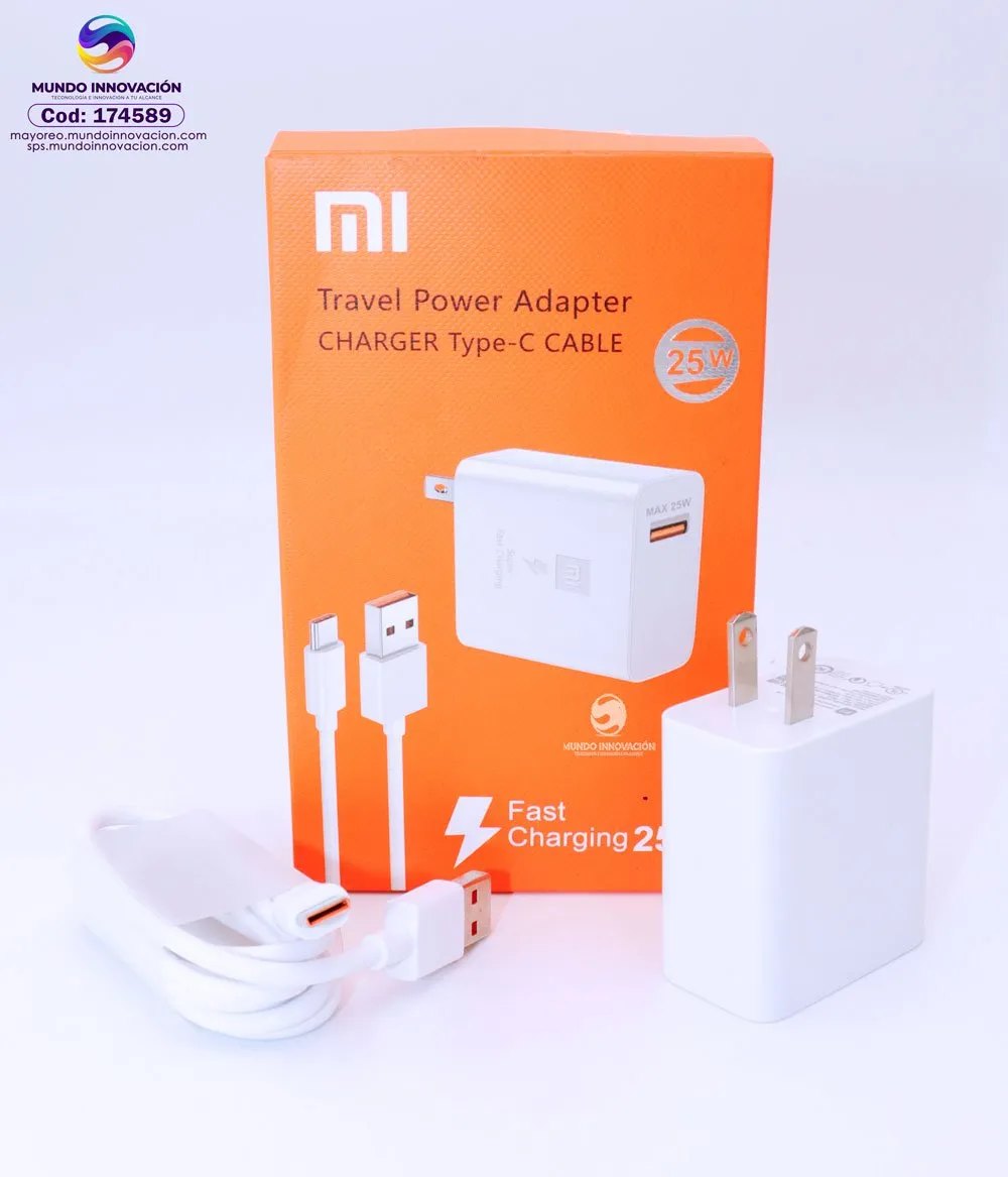 Cargador Xiaomi Tipo C 25W