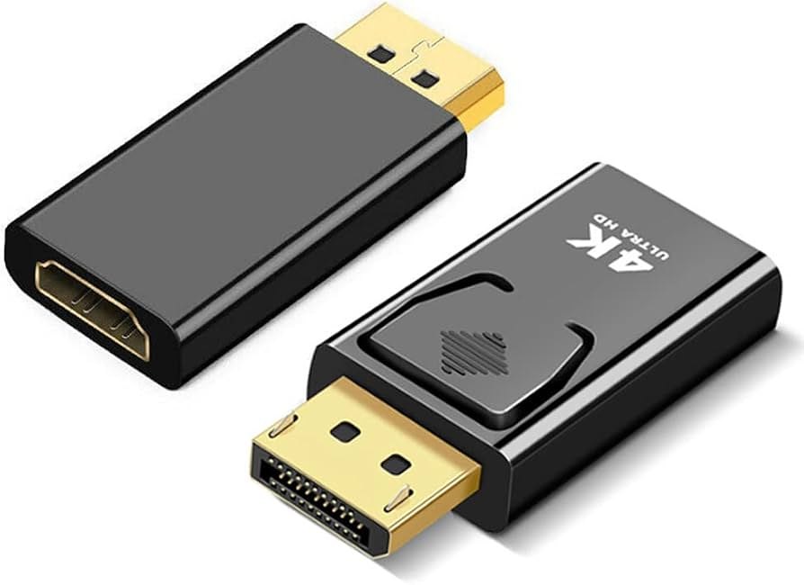 Foto 2 de Convertidor de adaptador compatible con DisplayPort a HDMI 4K